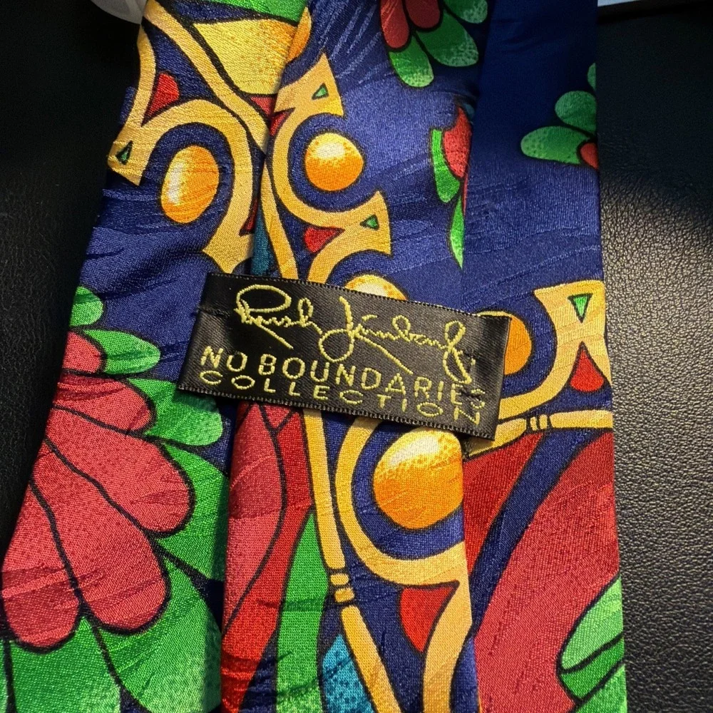 Rush Limbaugh 100% Silk Necktie Art Deco Bold Tie Ribbon Abstract Art